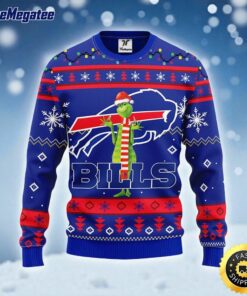 NFL Buffalo Bills Ugly Sweater Funny Grinch Ugly Christmas Sweater For Fans