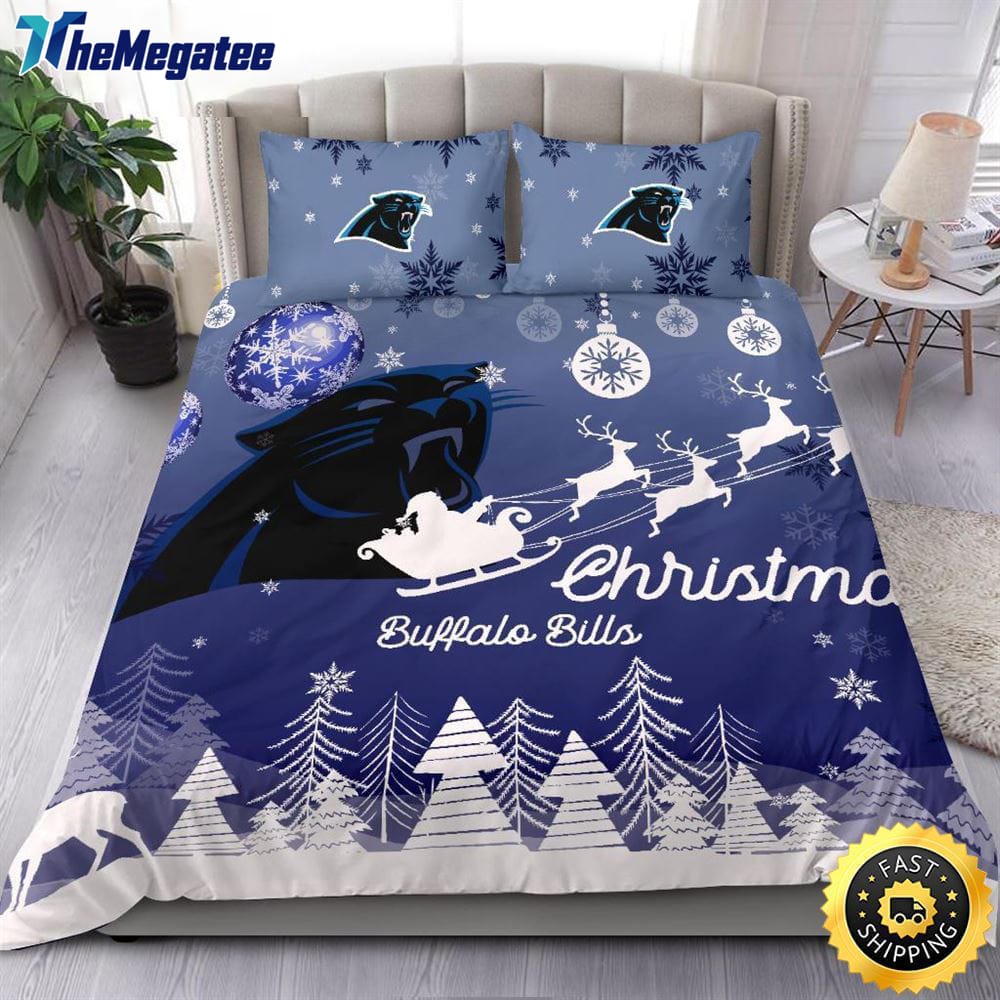 NFL Carolina Panthers Bedding Sets Santa Claus Sleigh And Reindeer Christmas Quilt Bedding Sets 2025 NFL Carolina Panthers Bedding Sets Santa Claus Sleigh And Reindeer Christmas Quilt Bedding Sets 2025