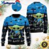 NFL Carolina Panthers Ugly Christmas Sweater, Baby Yoda Sweater for Christmas 2025