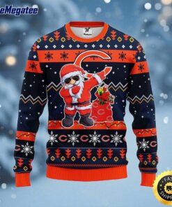NFL Chicago Bears Ugly Sweater Santa Claus Ugly Christmas Sweater For Fans