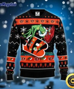 NFL Cincinnati Bengals Ugly Sweater The Hand Of Grinch Ugly Christmas Sweater For Fans
