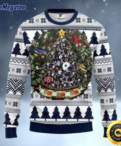 NFL Dallas Cowboys Ugly Christmas Sweater Tree Christmas Gift For Football Fans