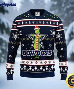 NFL Dallas Cowboys Ugly Sweater Funny Grinch Ugly Christmas Sweater For Fans
