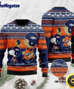 NFL Denver Broncos Ugly Christmas Sweater Baby Yoda 3D Sweater