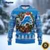 NFL Detroit Lions Ugly Sweater Christmas Wreath Sweater For Fan Football For Fans