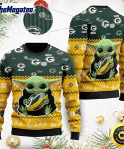NFL Green Bay Packers Ugly Christmas Sweater, Baby Yoda Sweater for Christmas 2025