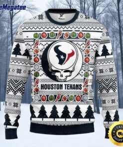 NFL Houston Texans Ugly Christmas Sweater The Intelligence Of The Skull Unisex Sweater