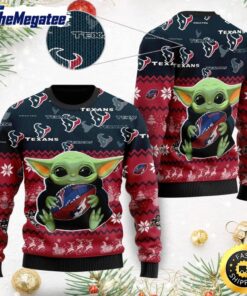 NFL Houston Texans Ugly Christmas Sweater, Baby Yoda Sweater for Christmas 2025