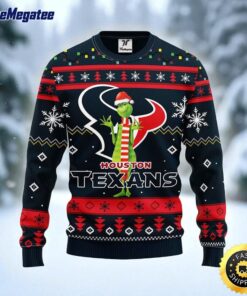 NFL Houston Texans Ugly Sweater Funny Grinch Ugly Christmas Sweater For Fans