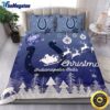 NFL Indianapolis Colts Bedding Sets Santa Claus Sleigh And Reindeer Christmas Quilt Bedding Sets 2025