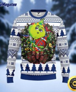NFL Indianapolis Colts Ugly Sweater Grinch Hug Ugly Christmas Sweater For Fans