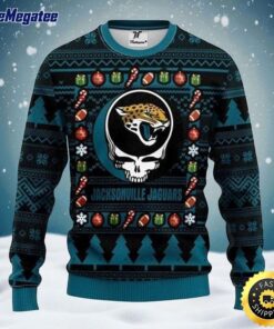 NFL Jacksonville Jaguars Ugly Christmas Sweater The Intelligence Of The Skull Unisex Sweater