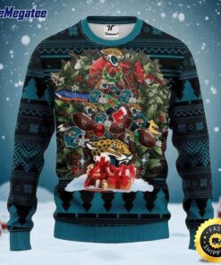 NFL Jacksonville Jaguars Ugly Christmas Sweater Tree, NFL Christmas Sweater