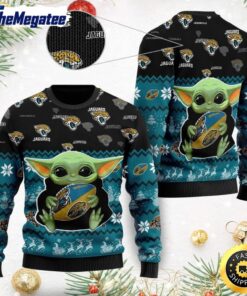 NFL Jacksonville Jaguars Ugly Christmas Sweater, Baby Yoda Sweater for Christmas 2025