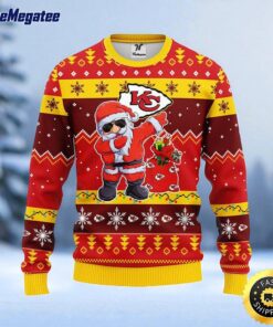 NFL Kansas City Chiefs Ugly Sweater Santa Claus Ugly Christmas Sweater For Fans
