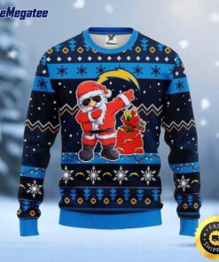 NFL Los Angeles Chargers Ugly Sweater Santa Claus Ugly Christmas Sweater For Fans