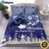 NFL Los Angeles Rams Bedding Sets Santa Claus Sleigh And Reindeer Christmas Quilt Bedding Sets 2025