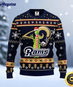 NFL Los Angeles Rams Ugly Sweater Funny Grinch Ugly Christmas Sweater For Fans