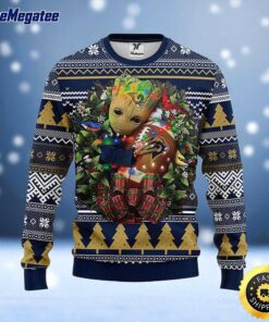 NFL Los Angeles Rams Ugly Sweater Groot Christmas Sweater For Fans