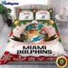 NFL Miami Dolphins Bedding Sets Merry Christmas Quilt Bedding Sets 2025