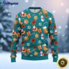 NFL Miami Dolphins Ugly Sweater Santa Claus Snowman Ugly Christmas Sweater For Fans