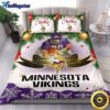 NFL Minnesota Vikings Bedding Sets Merry Christmas Quilt Bedding Sets 2025
