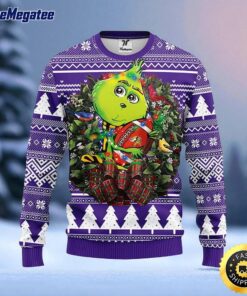 NFL Minnesota Vikings Ugly Sweater Grinch Hug Ugly Christmas Sweater For Fans