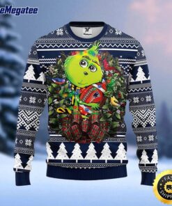 NFL New England Patriots Ugly Sweater Grinch Hug Ugly Christmas Sweater For Fans