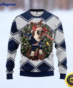 NFL New England Patriots Ugly Sweater Pub Dog Ugly Christmas Sweater For Fans