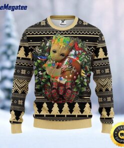 NFL New Orleans Saints Ugly Sweater Groot Christmas Sweater For Fans