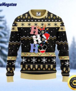 NFL New Orleans Saints Ugly Sweater HoHoHo Mickey Ugly Christmas Sweater For Fans