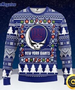 NFL New York Giants Ugly Christmas Sweater The Intelligence Of The Skull Unisex Sweater