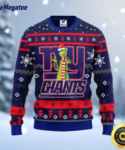 NFL New York Giants Ugly Sweater Funny Grinch Ugly Christmas Sweater For Fans
