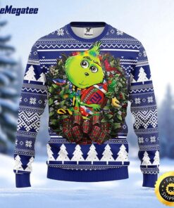 NFL New York Giants Ugly Sweater Grinch Hug Ugly Christmas Sweater For Fans