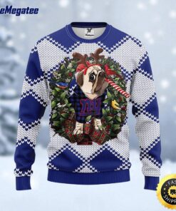 NFL New York Giants Ugly Sweater Pub Dog Ugly Christmas Sweater For Fans
