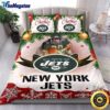 NFL New York Jets Bedding Sets Merry Christmas Quilt Bedding Sets 2025