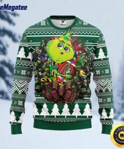 NFL New York Jets Ugly Sweater Grinch Hug Ugly Christmas Sweater For Fans