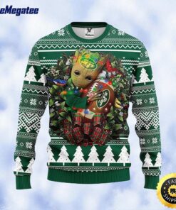 NFL New York Jets Ugly Sweater Groot Christmas Sweater For Fans
