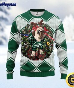 NFL New York Jets Ugly Sweater Pub Dog Ugly Christmas Sweater For Fans