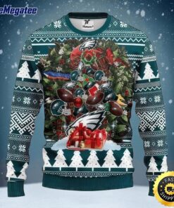 NFL Philadelphia Eagles Ugly Christmas Sweater Tree, NFL Christmas Sweater