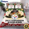 NFL Pittsburgh Steelers Bedding Sets Merry Christmas Quilt Bedding Sets 2025