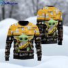 NFL Pittsburgh Steelers Ugly Christmas Sweater Baby Yoda Unisex Sweater