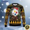 NFL Pittsburgh Steelers Ugly Sweater Christmas Wreath Sweater For Fan Football For Fans