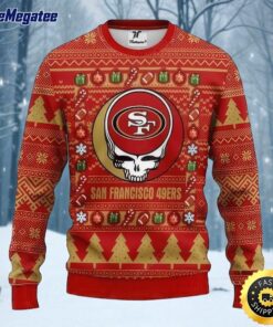 NFL San Francisco 49ers Ugly Christmas Sweater The Intelligence Of The Skull Unisex Sweater