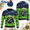 NFL Seattle Seahawks Ugly Christmas Sweater, Baby Yoda Sweater for Christmas 2025