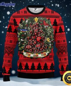 NFL Tampa Bay Buccaneers Ugly Christmas Sweater Ball Pine Tree, NFL Christmas Sweater