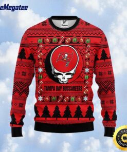 NFL Tampa Bay Buccaneers Ugly Sweater Grateful Dead Ugly Christmas Fleece Sweater For Fans