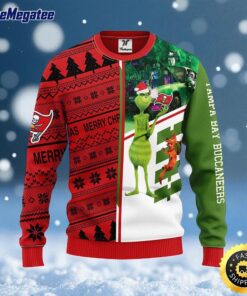NFL Tampa Bay Buccaneers Ugly Sweater Grinch & Scooby Doo Ugly Christmas Sweater For Fans