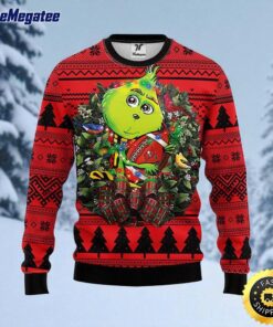 NFL Tampa Bay Buccaneers Ugly Sweater Grinch Hug Ugly Christmas Sweater For Fans