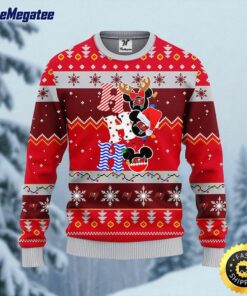 NFL Tampa Bay Buccaneers Ugly Sweater HoHoHo Mickey Ugly Christmas Sweater For Fans